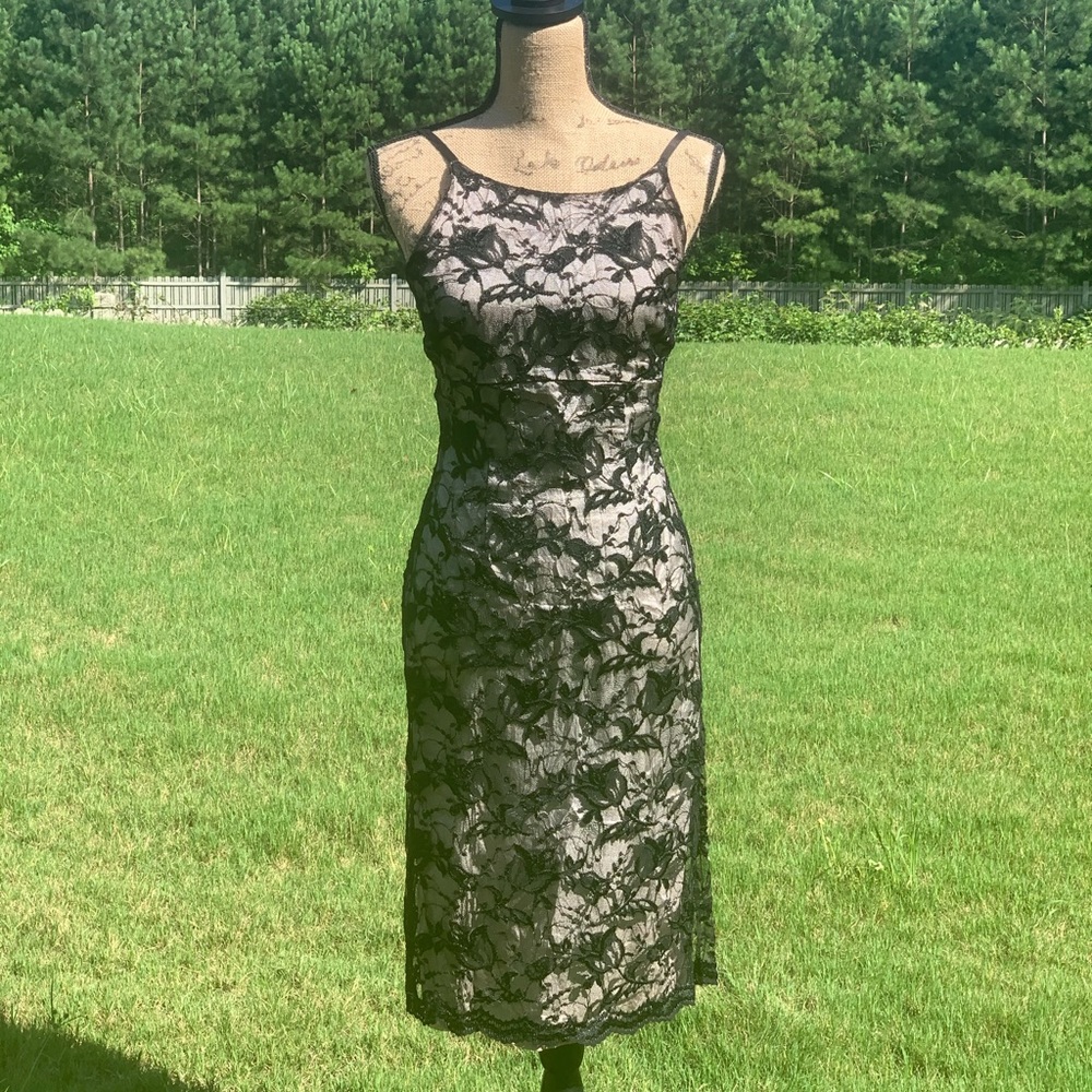 Lace slip dress